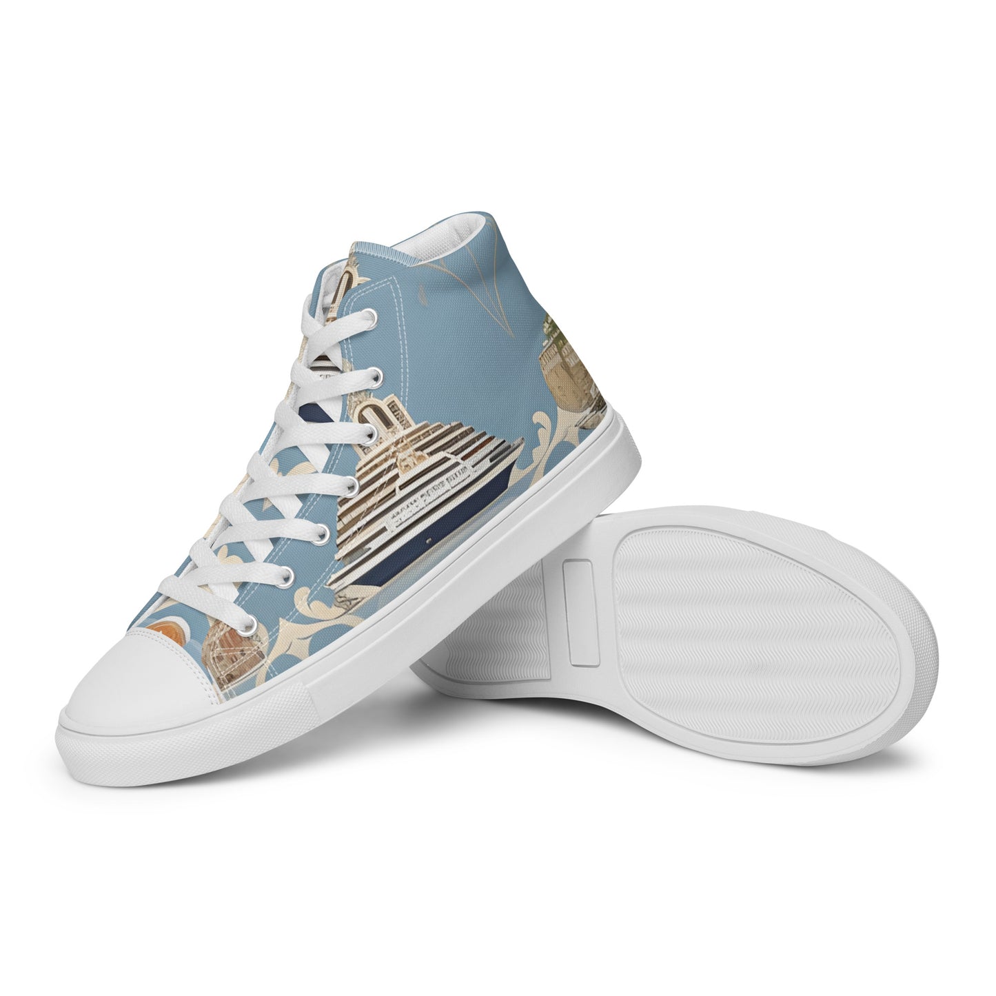 Men’s high top canvas shoes