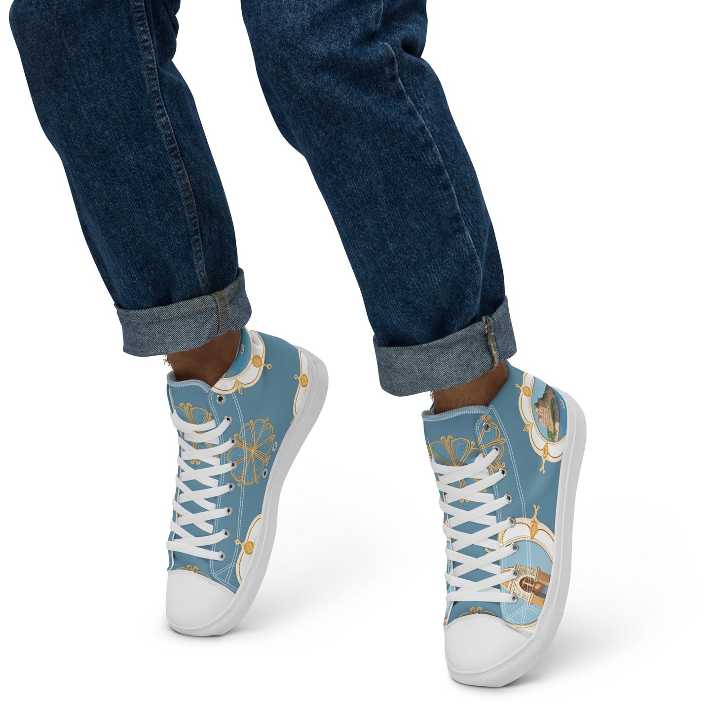 Men’s high top canvas shoes