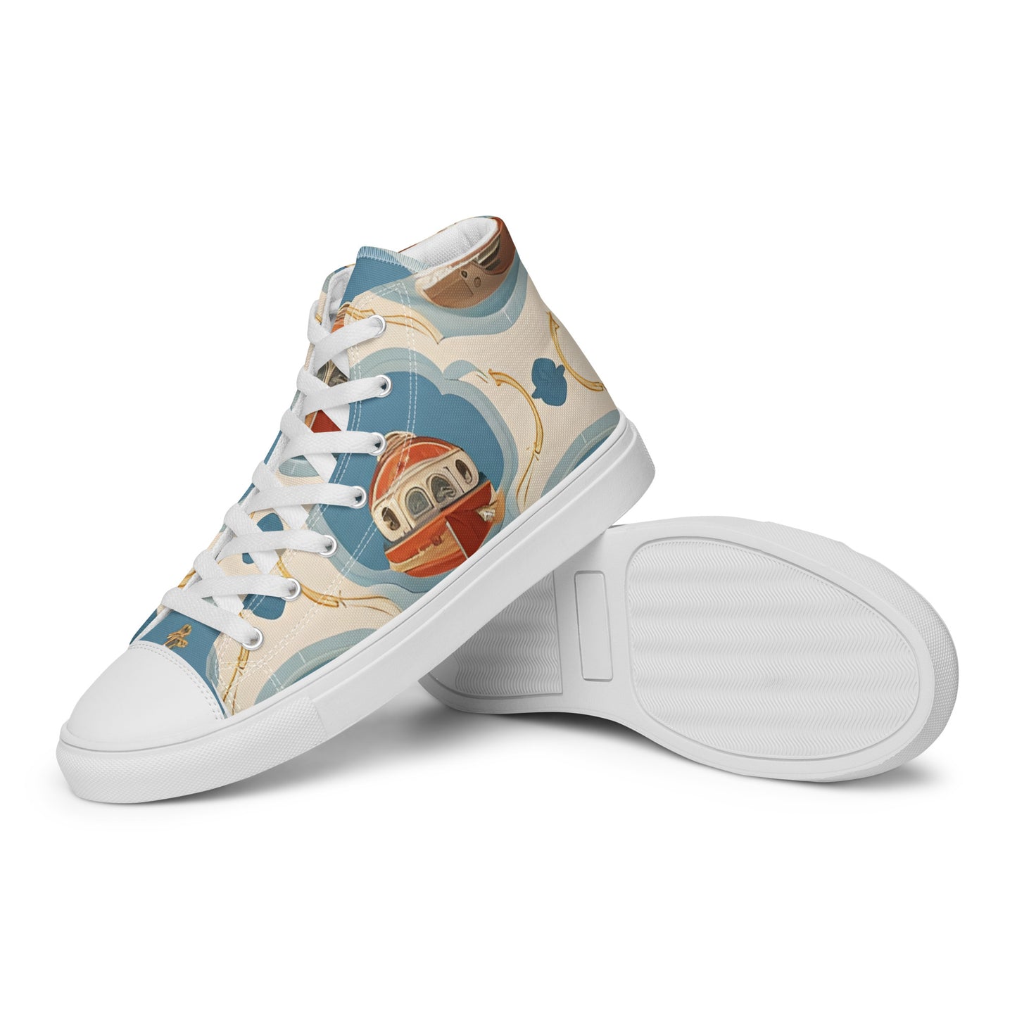 Men’s high top canvas shoes