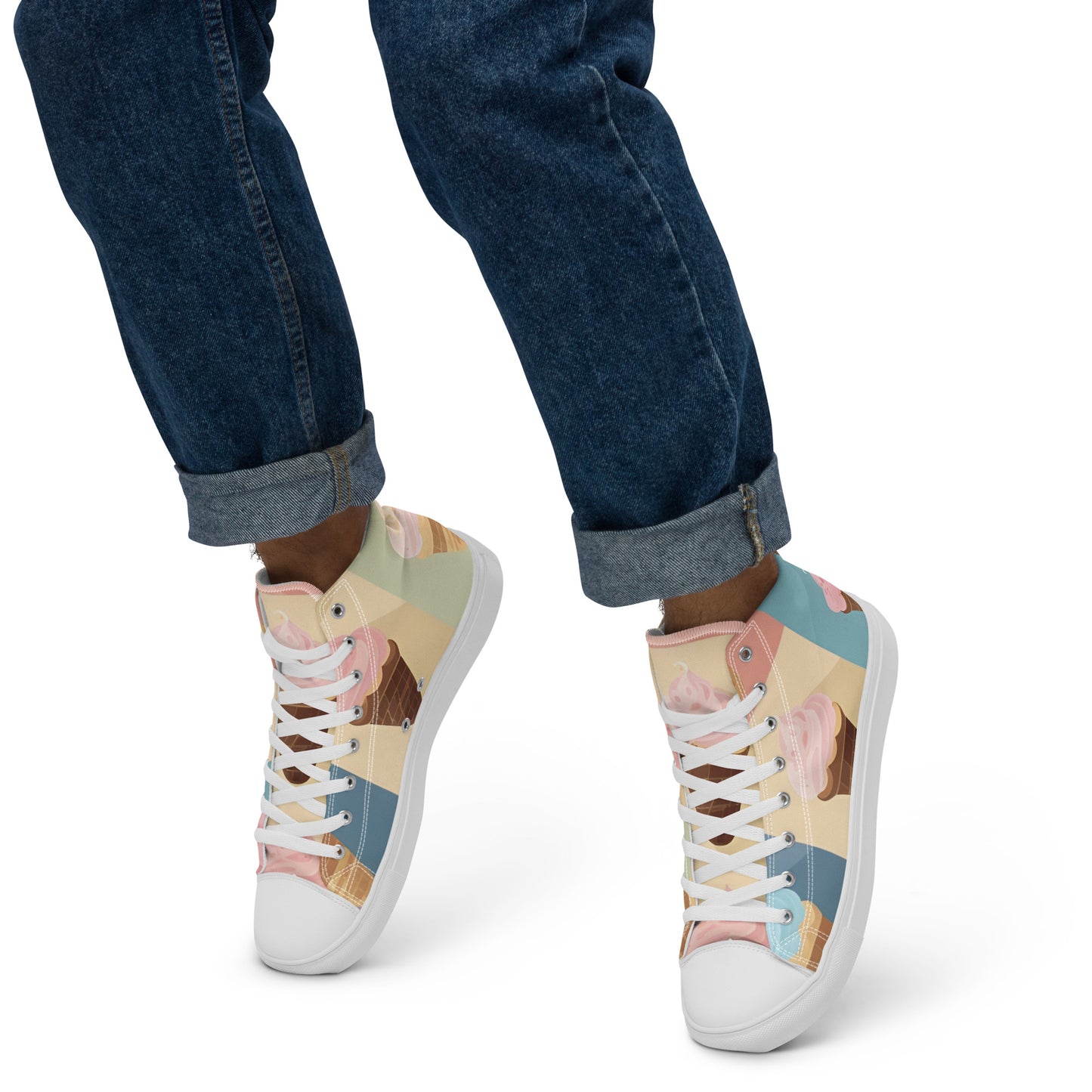 Men’s high top canvas shoes