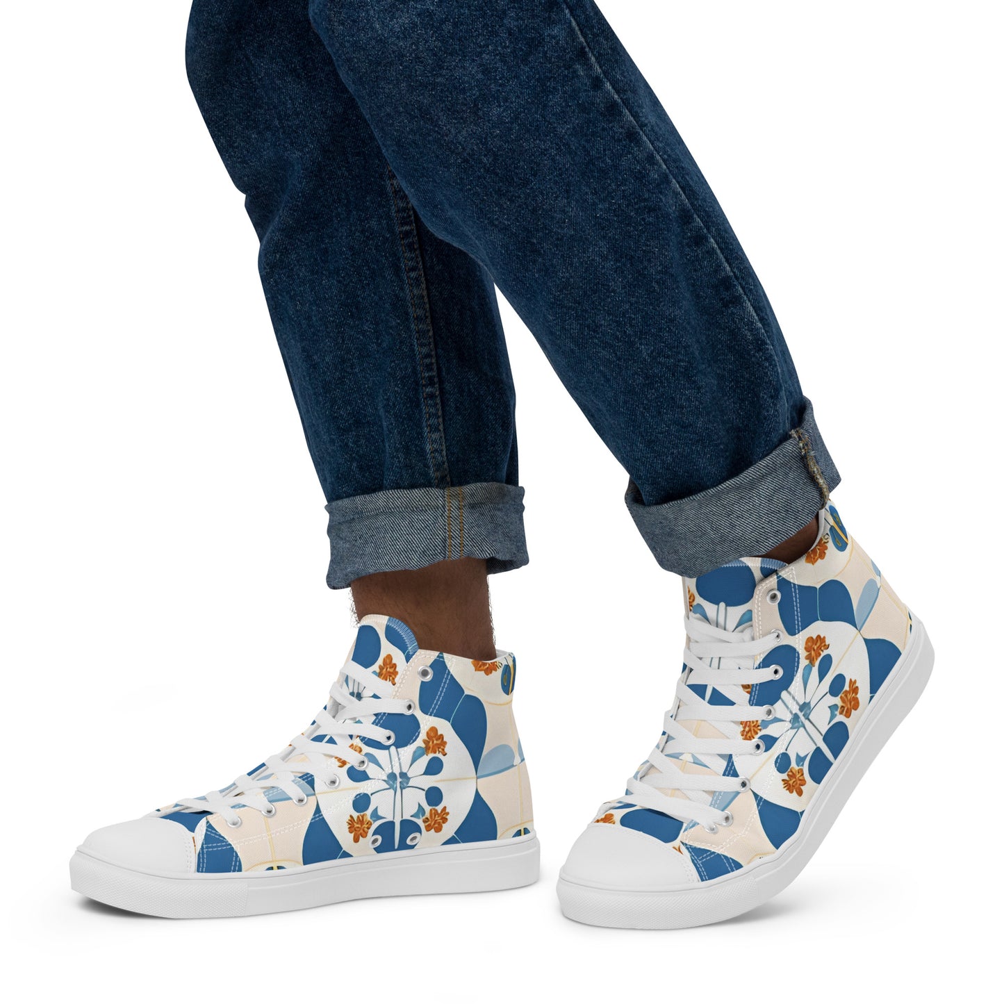 Men’s high top canvas shoes