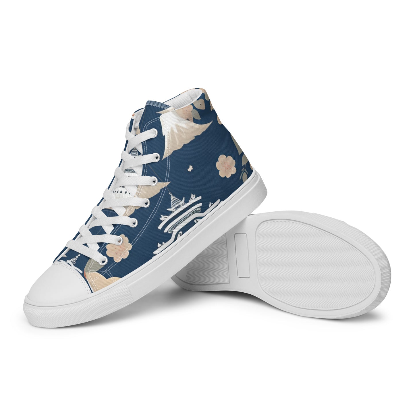 Men’s high top canvas shoes