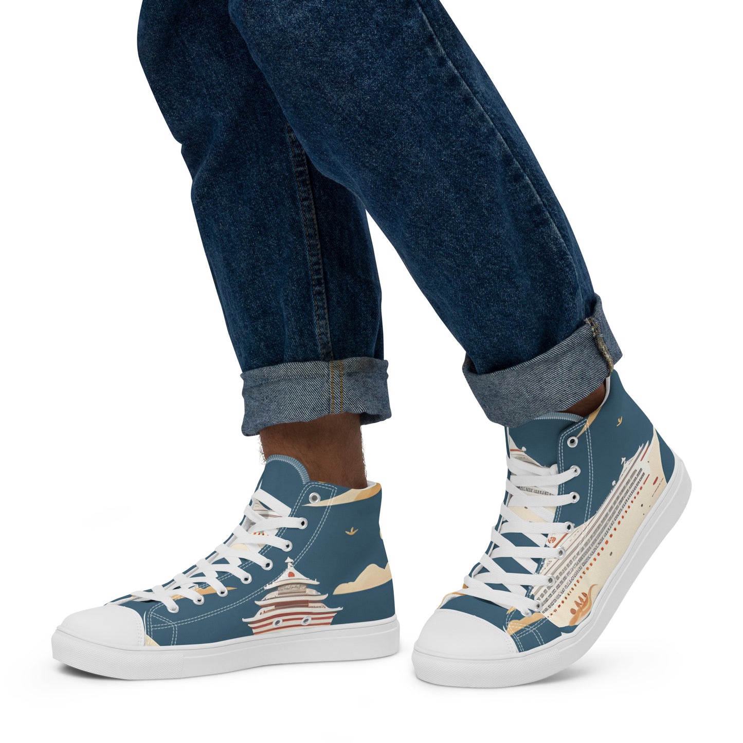 Men’s high top canvas shoes