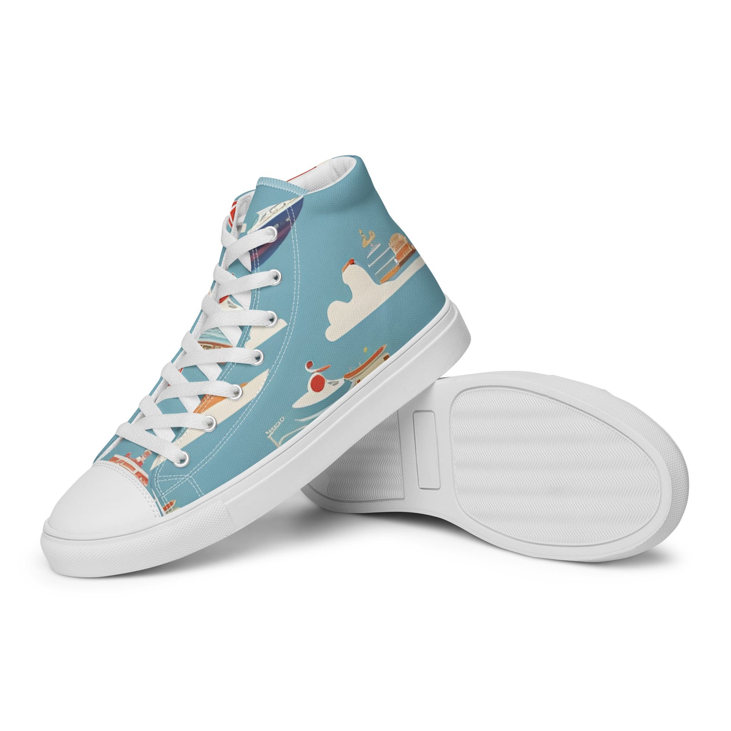 Men’s high top canvas shoes