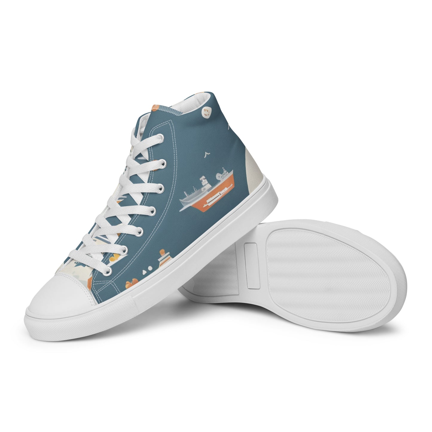 Men’s high top canvas shoes