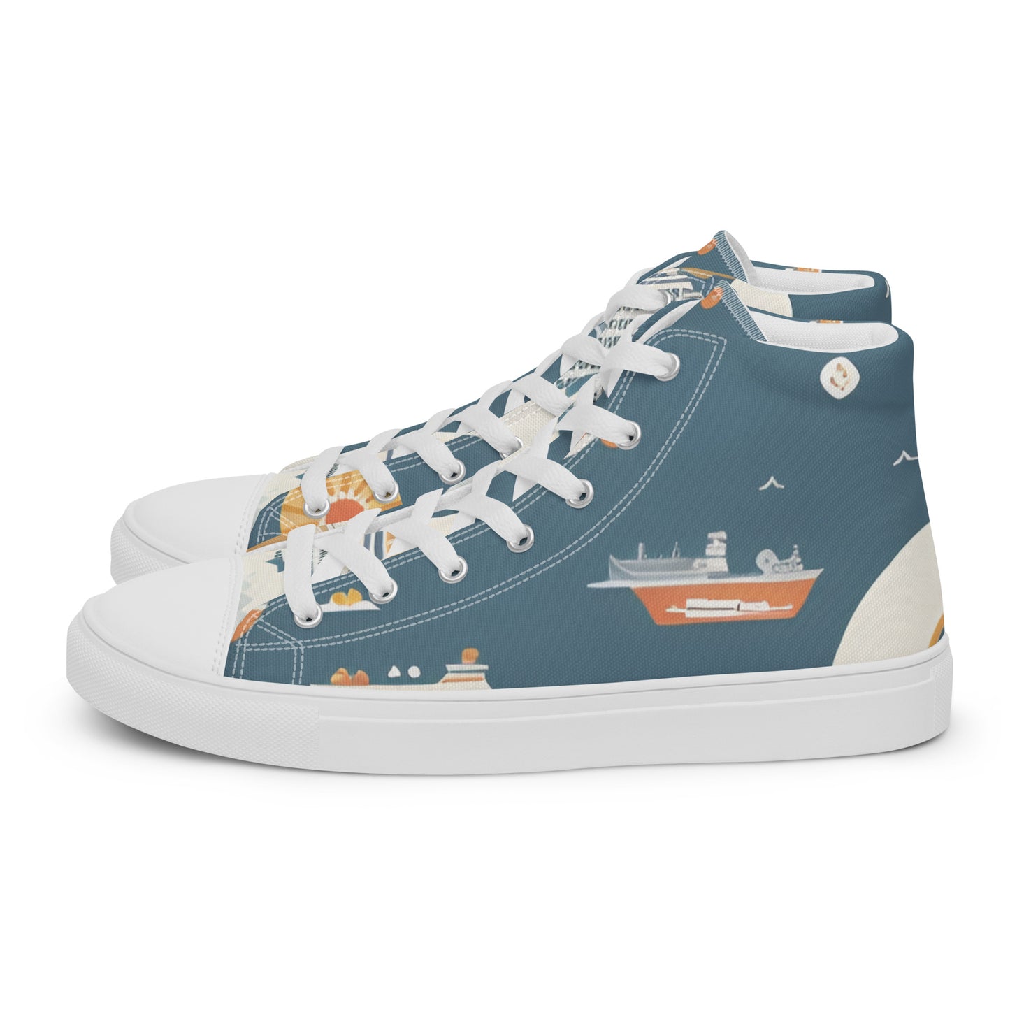 Men’s high top canvas shoes