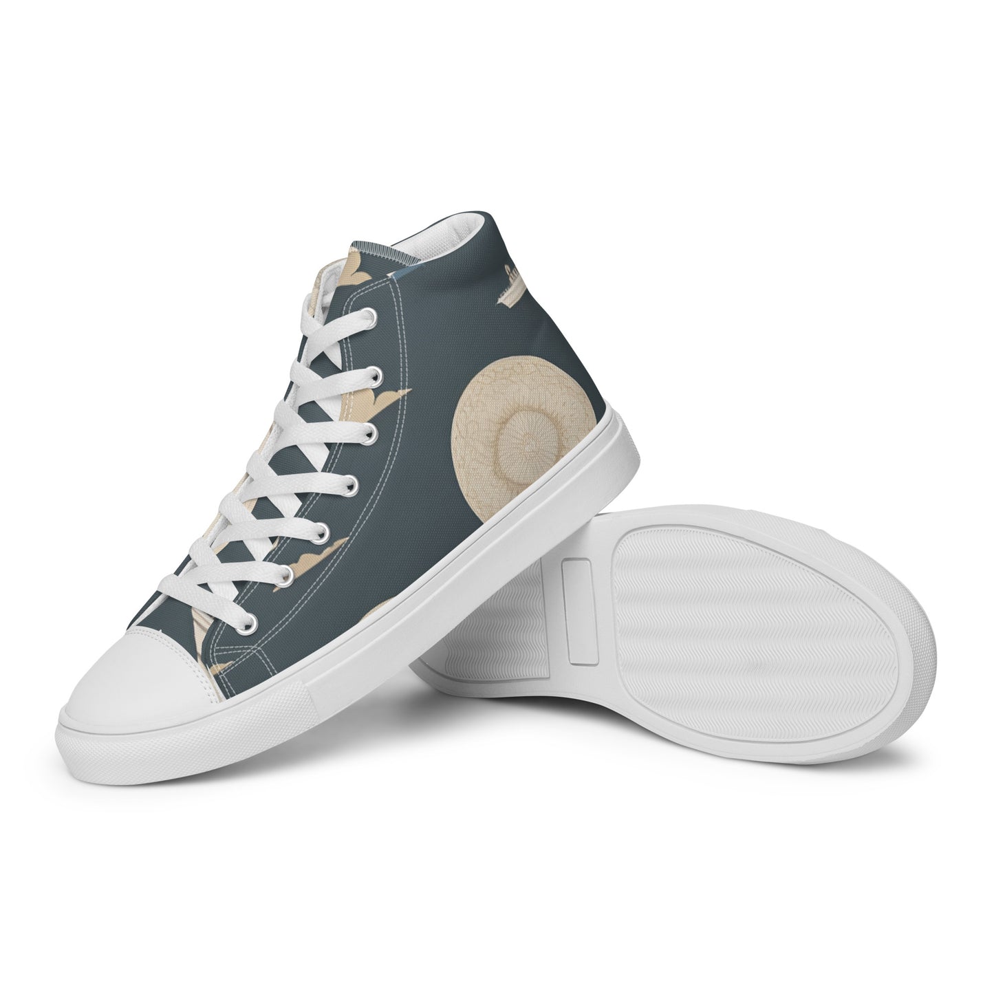 Men’s high top canvas shoes