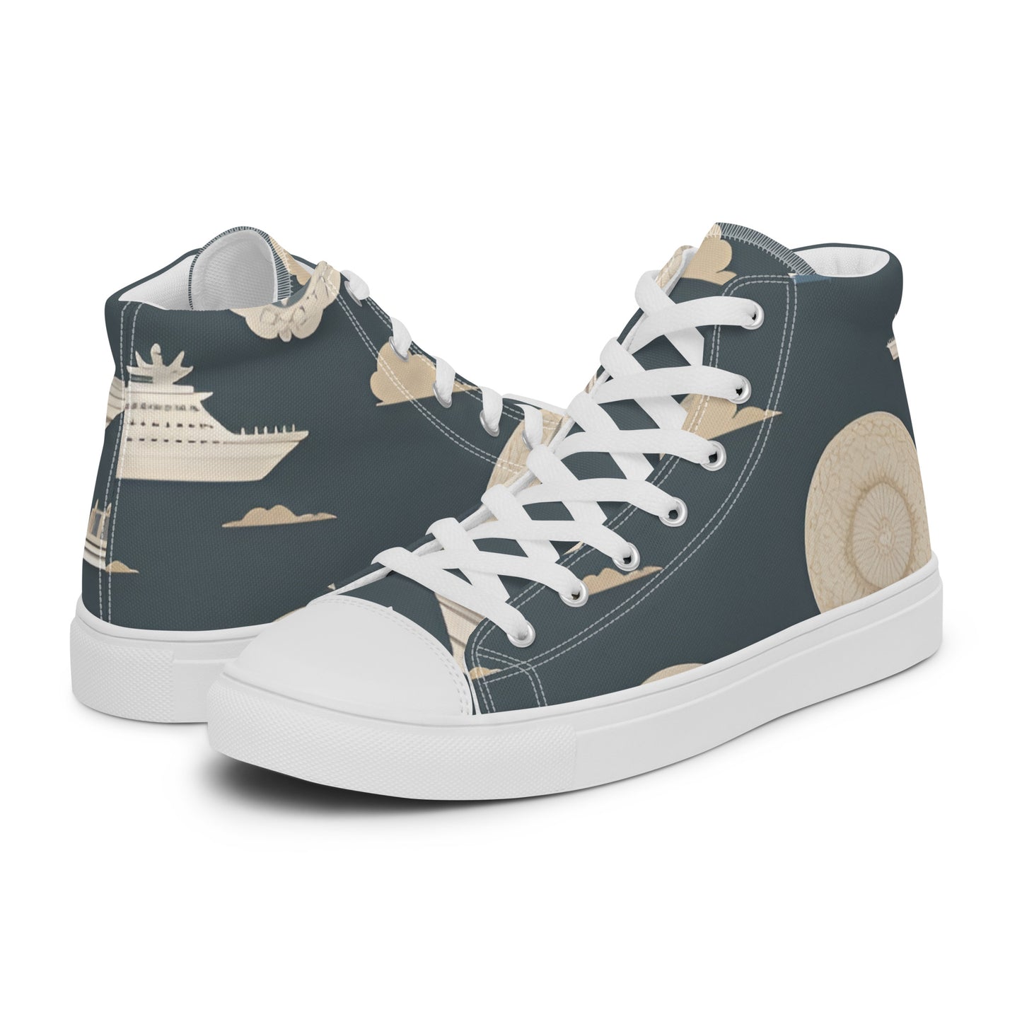 Men’s high top canvas shoes