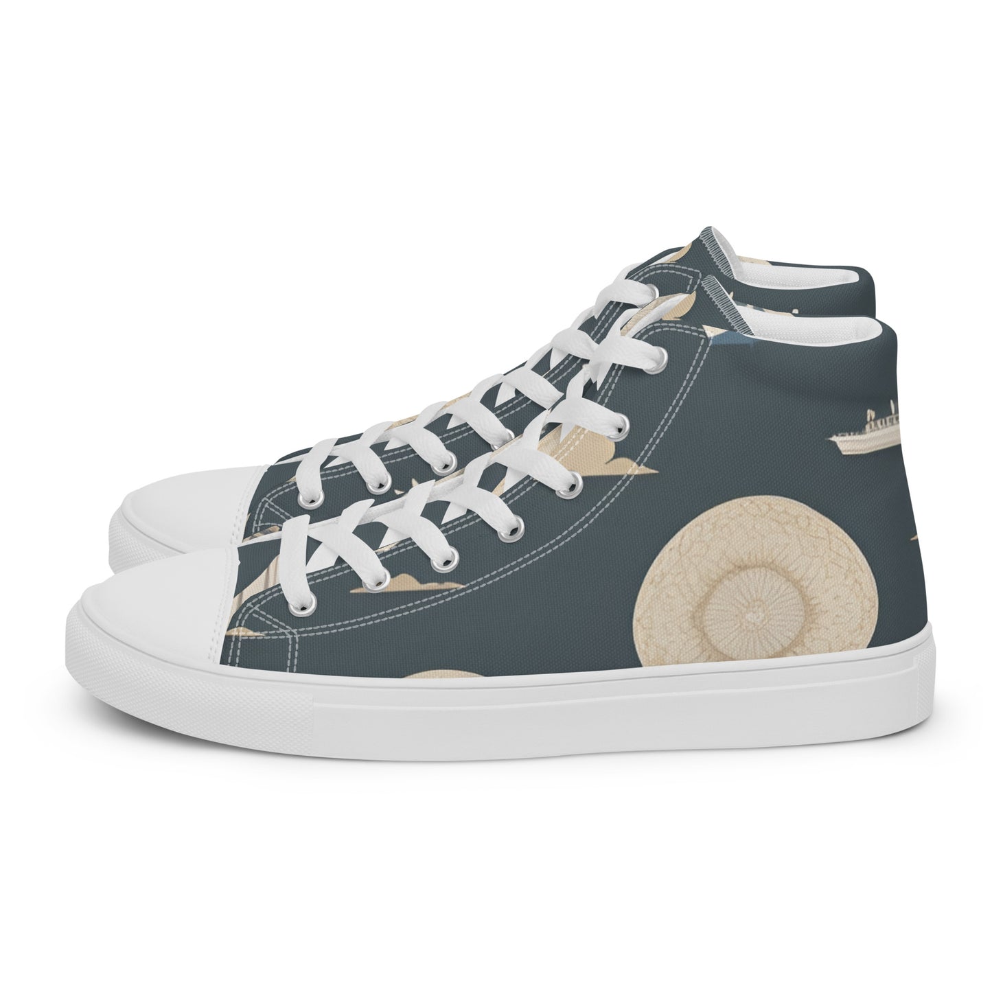 Men’s high top canvas shoes