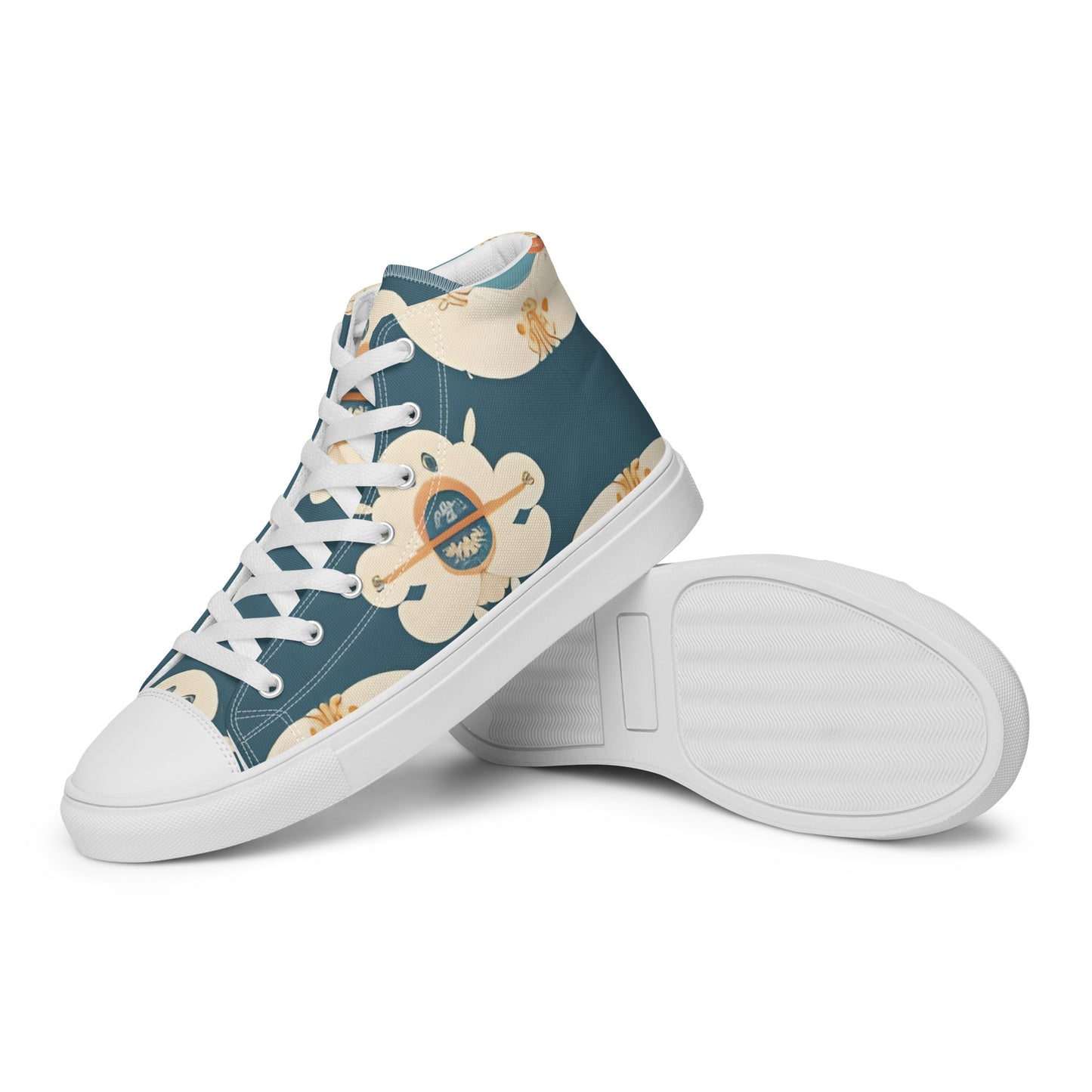 Men’s high top canvas shoes