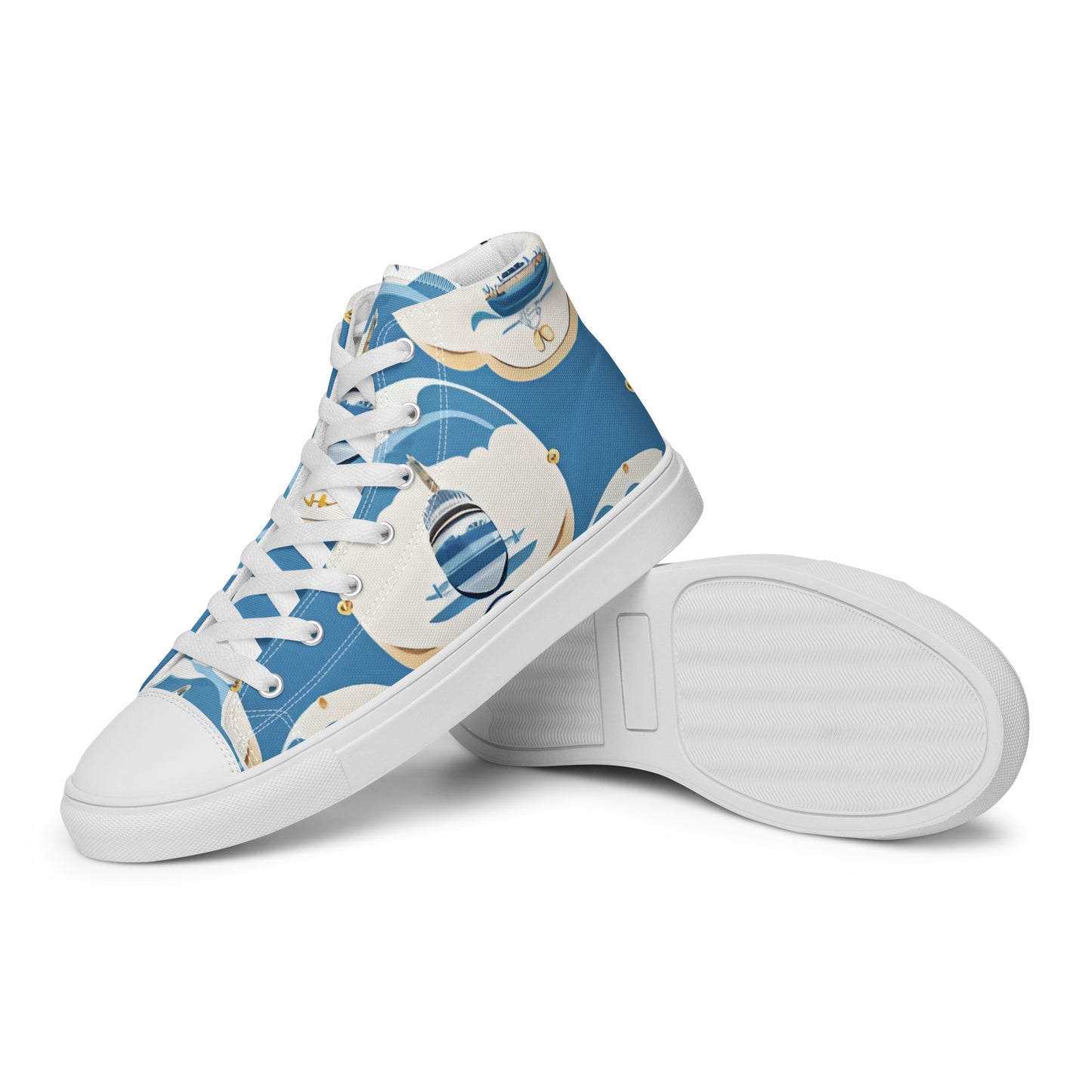 Men’s high top canvas shoes