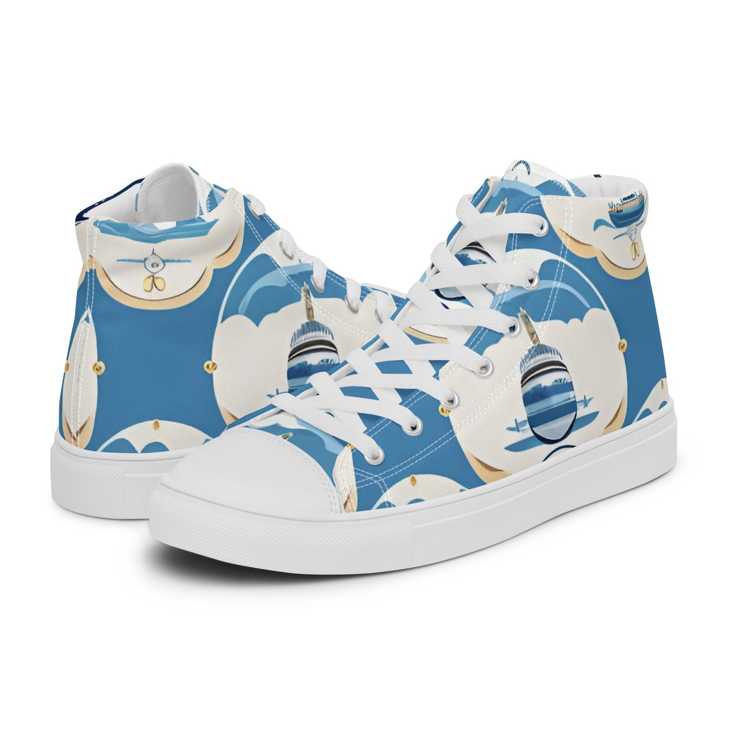 Men’s high top canvas shoes
