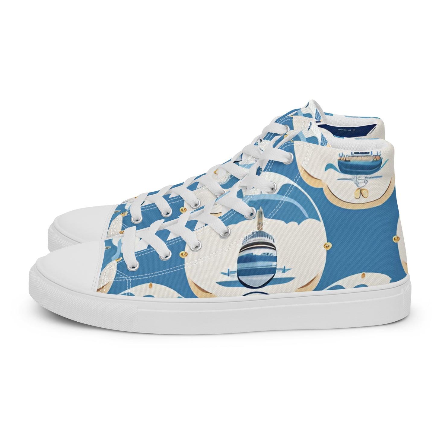 Men’s high top canvas shoes