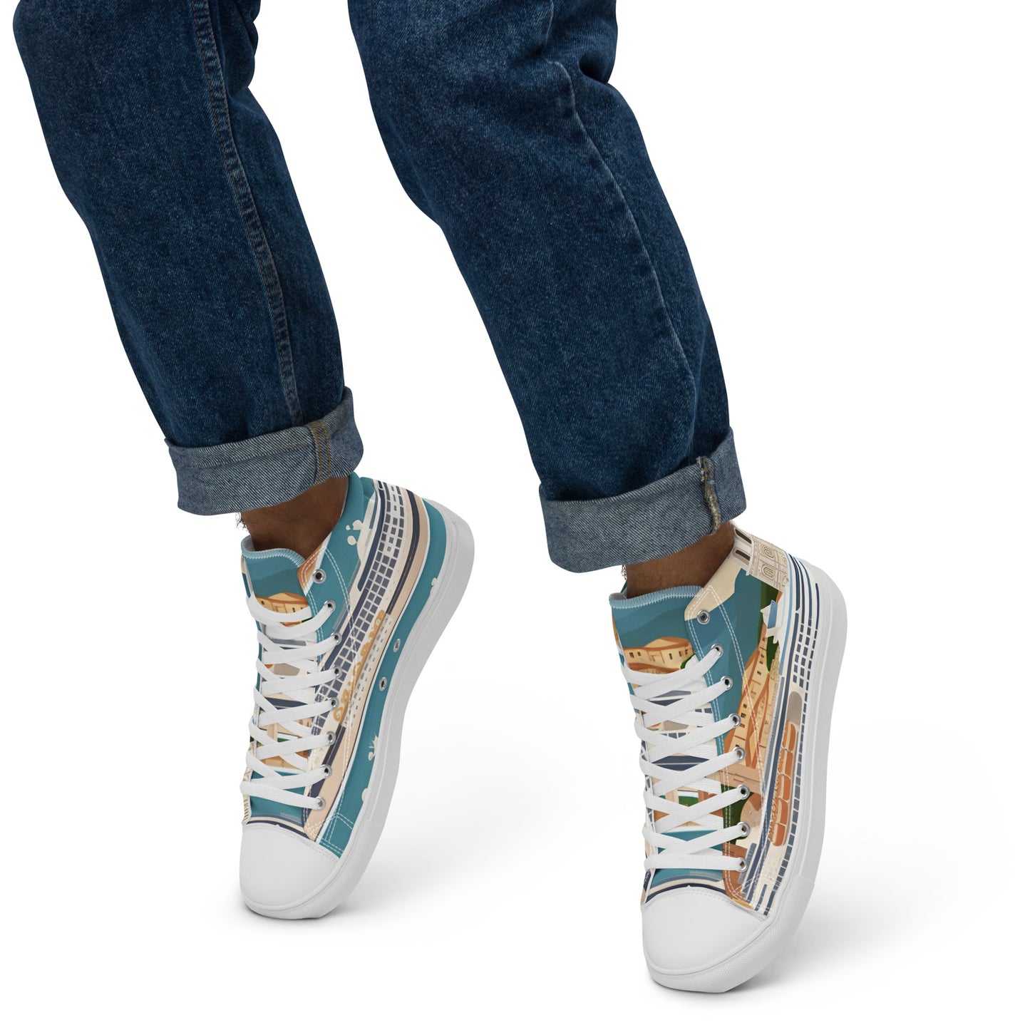 Men’s high top canvas shoes