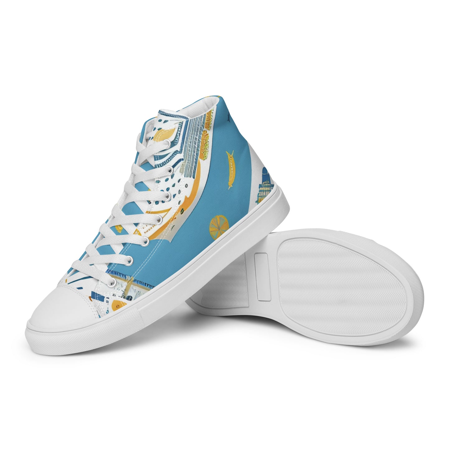 Men’s high top canvas shoes