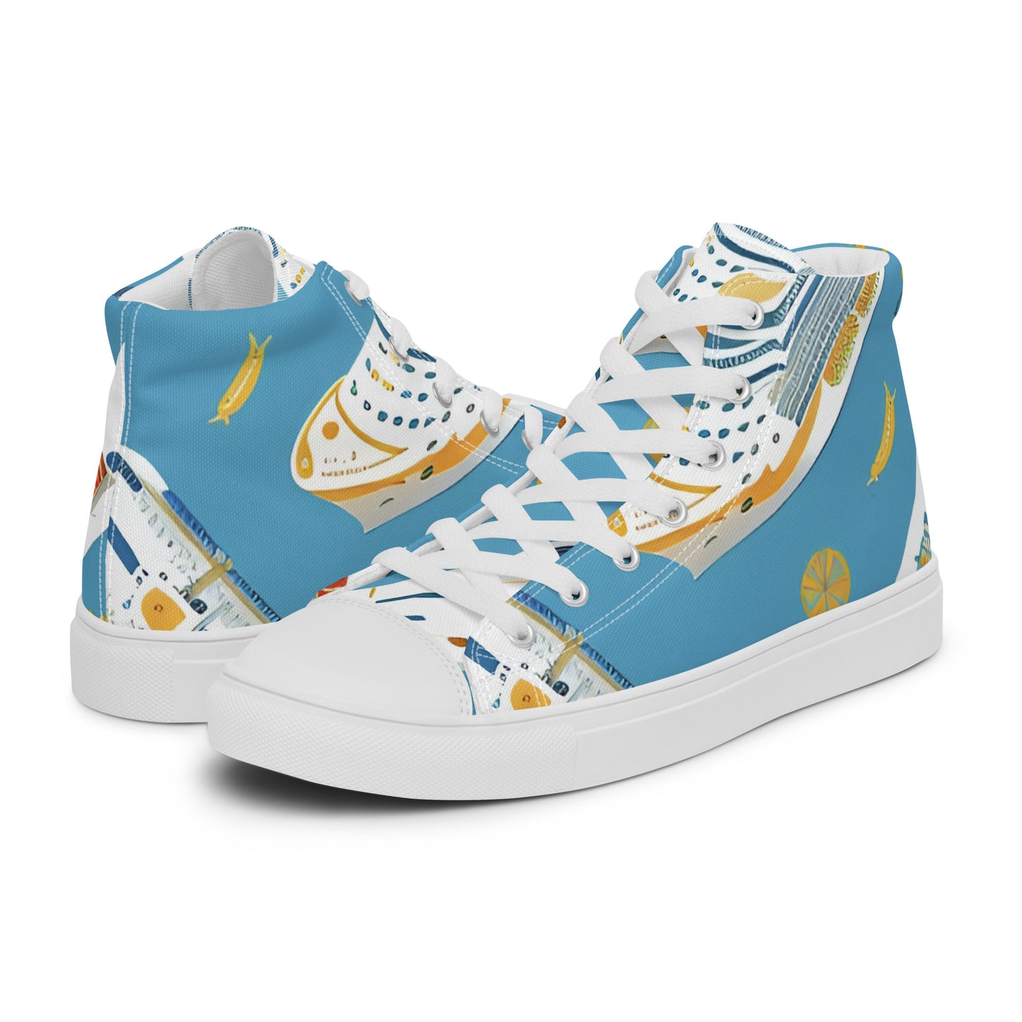 Men’s high top canvas shoes