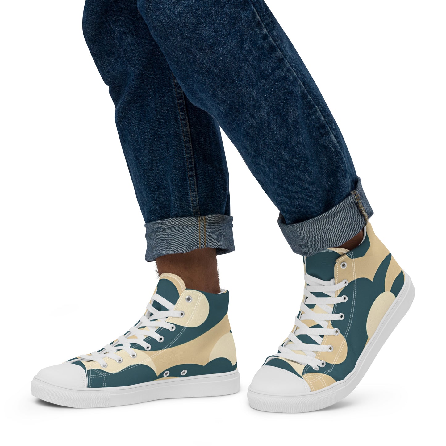 Men’s high top canvas shoes