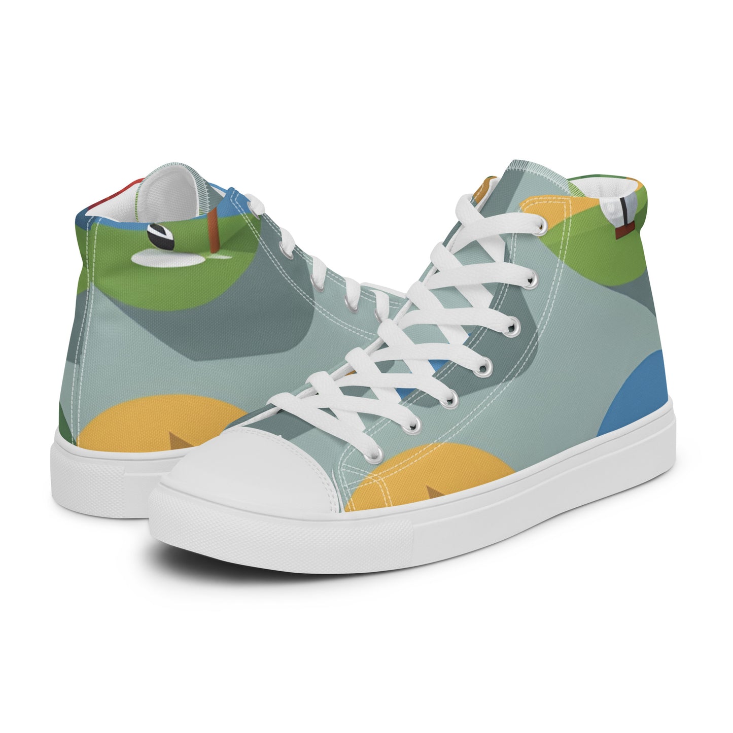 Men’s high top canvas shoes