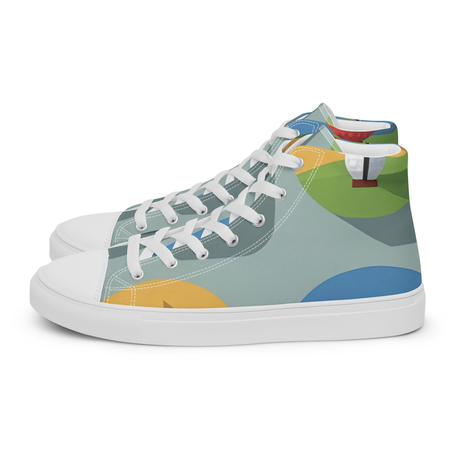 Men’s high top canvas shoes