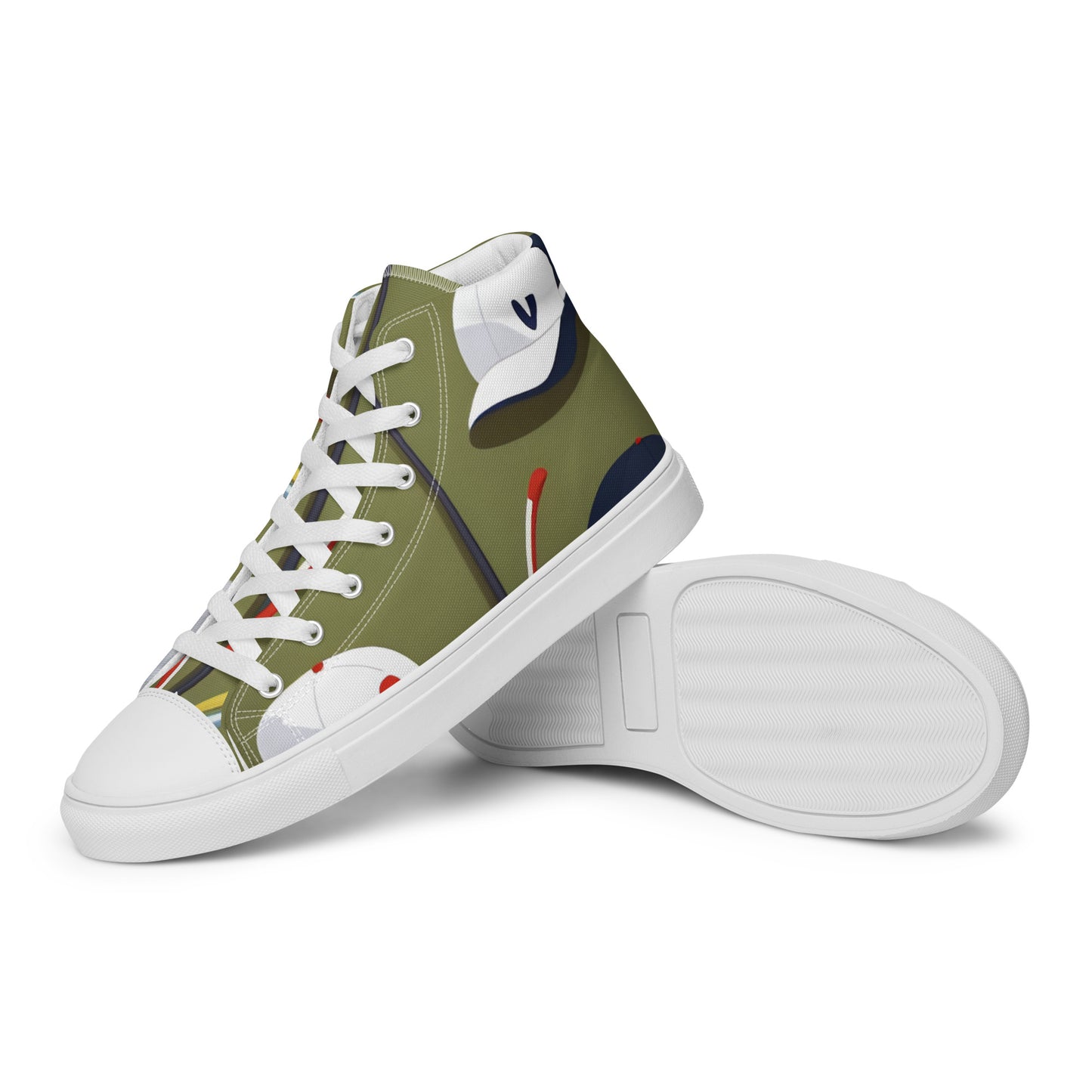 Men’s high top canvas shoes