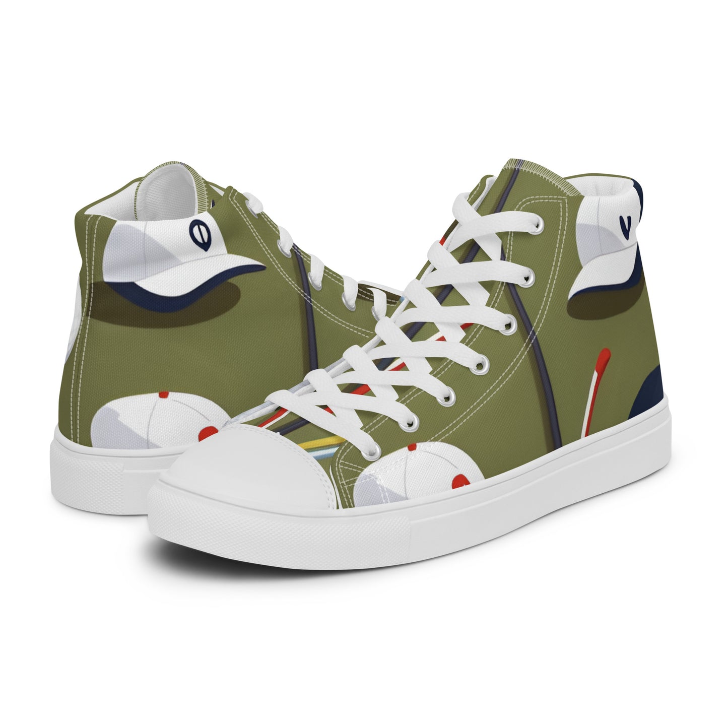 Men’s high top canvas shoes