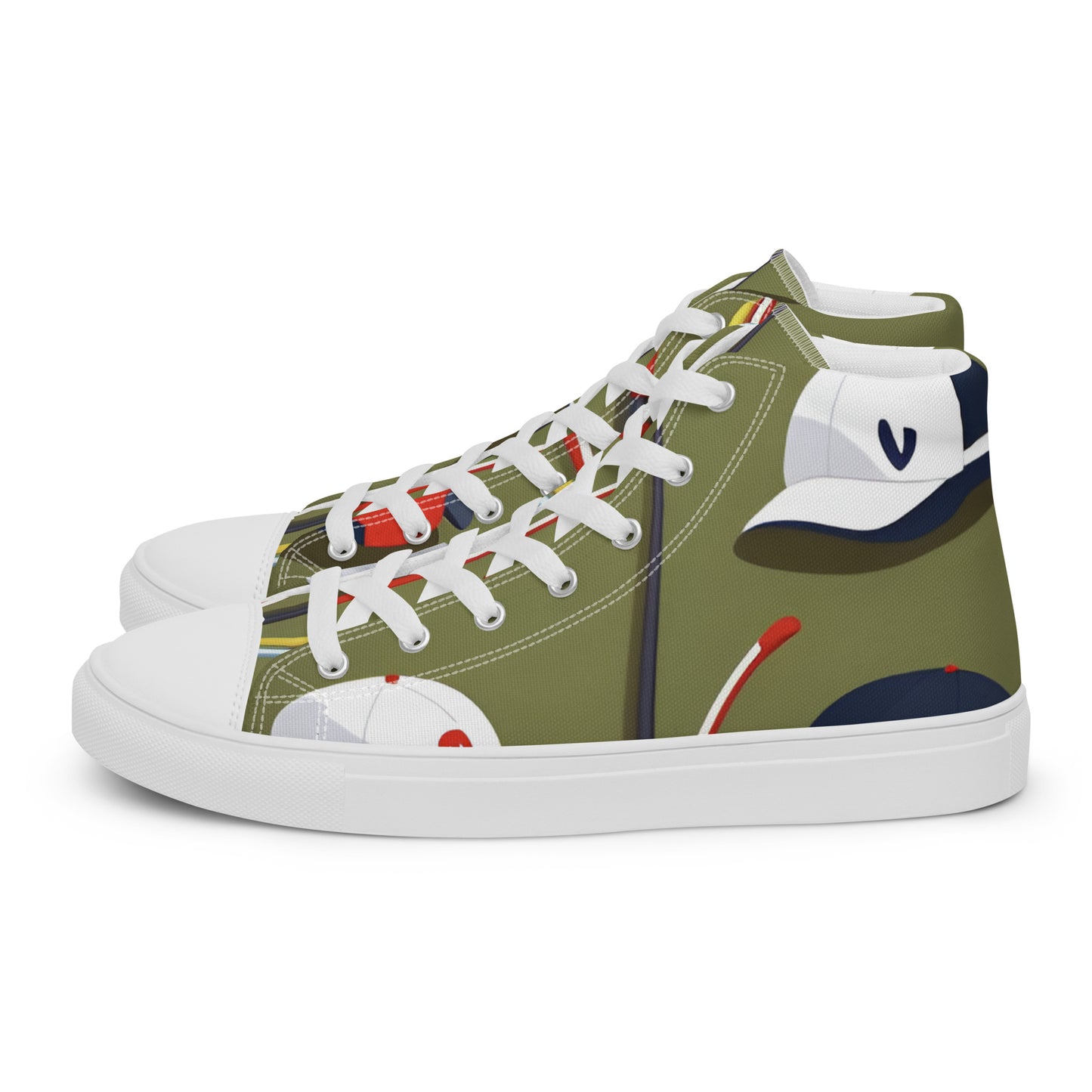 Men’s high top canvas shoes