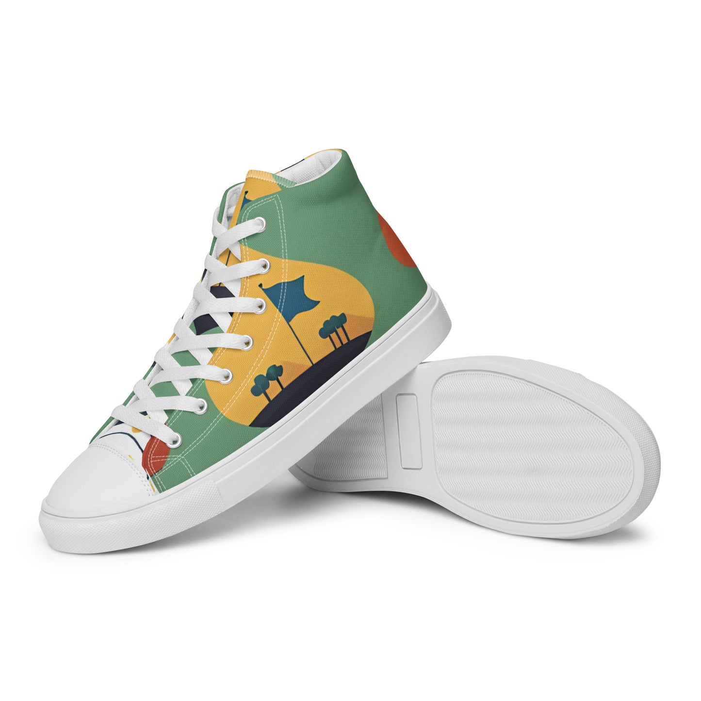 Men’s high top canvas shoes