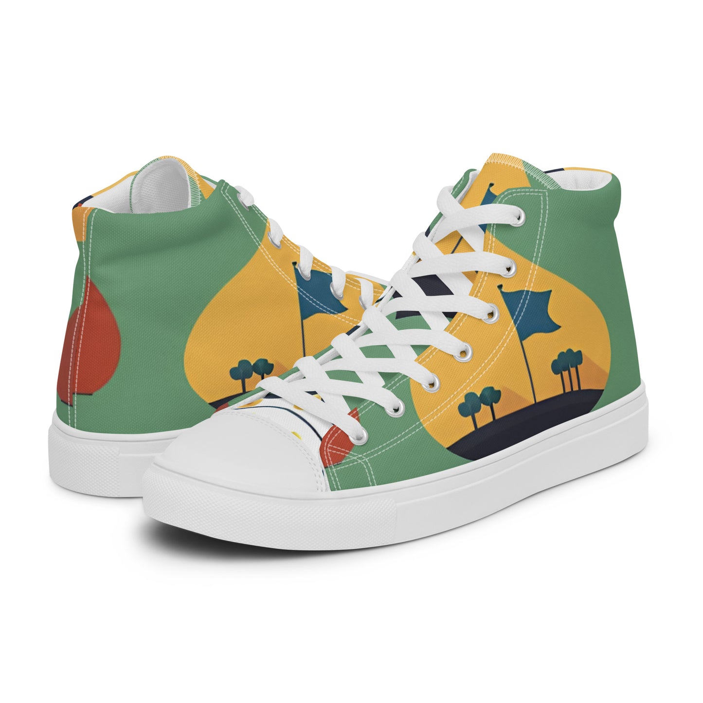 Men’s high top canvas shoes