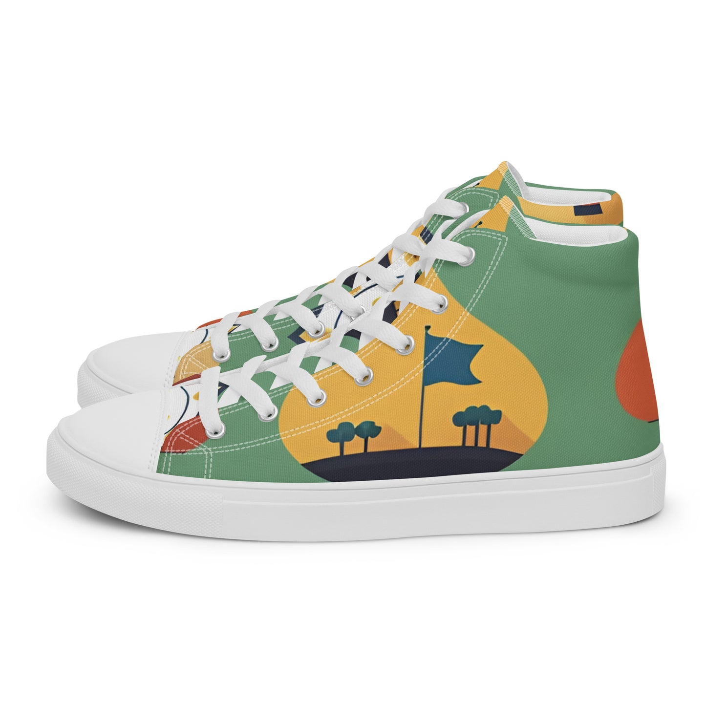 Men’s high top canvas shoes