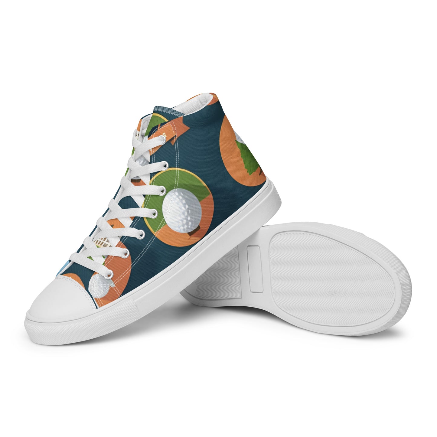 Men’s high top canvas shoes