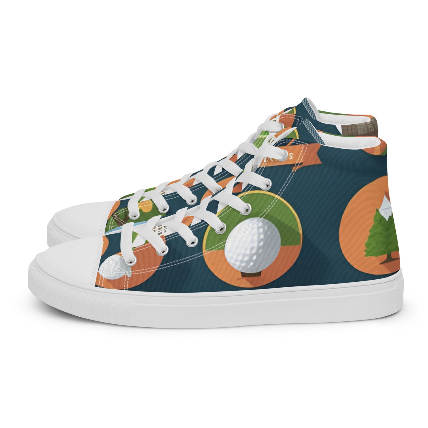 Men’s high top canvas shoes