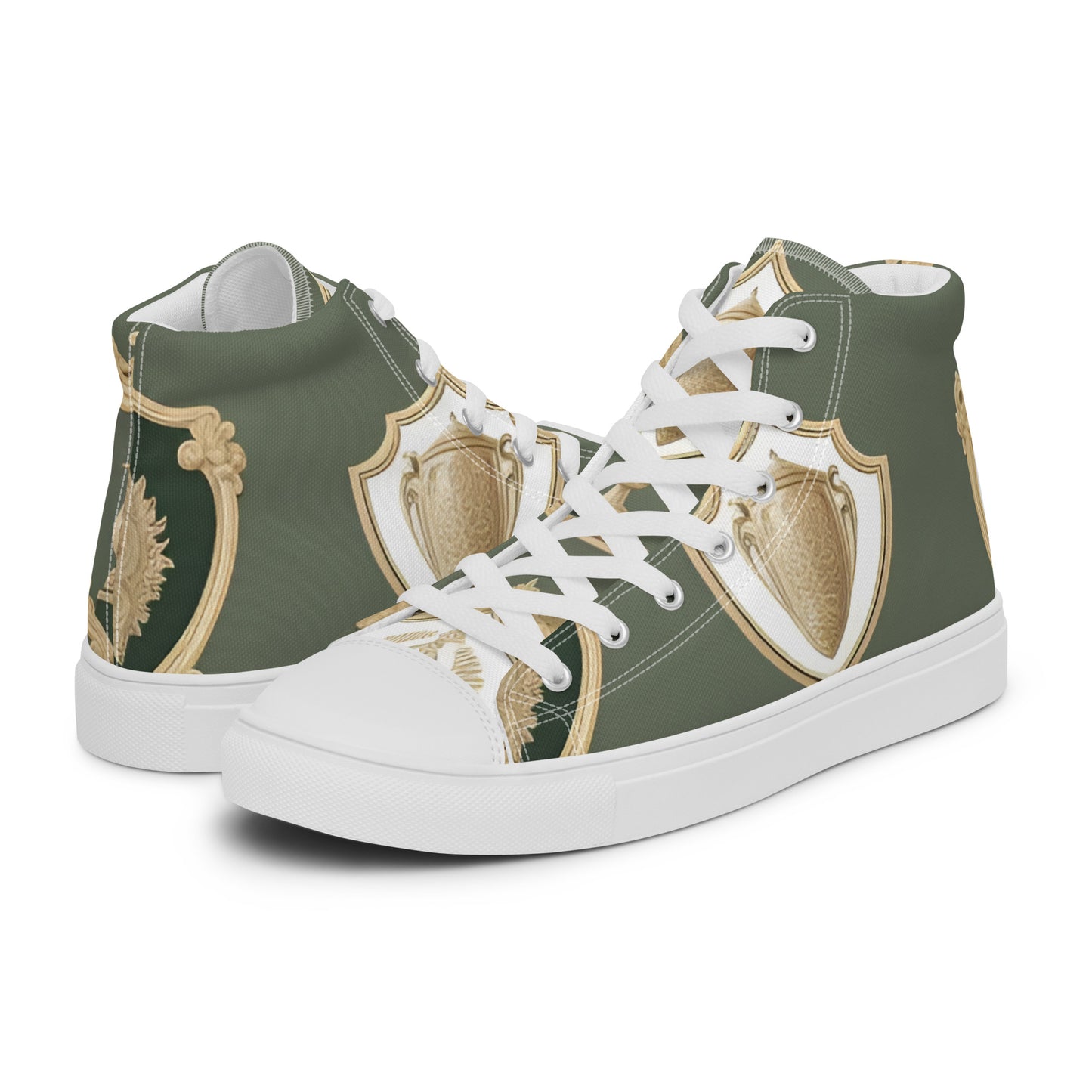 Men’s high top canvas shoes