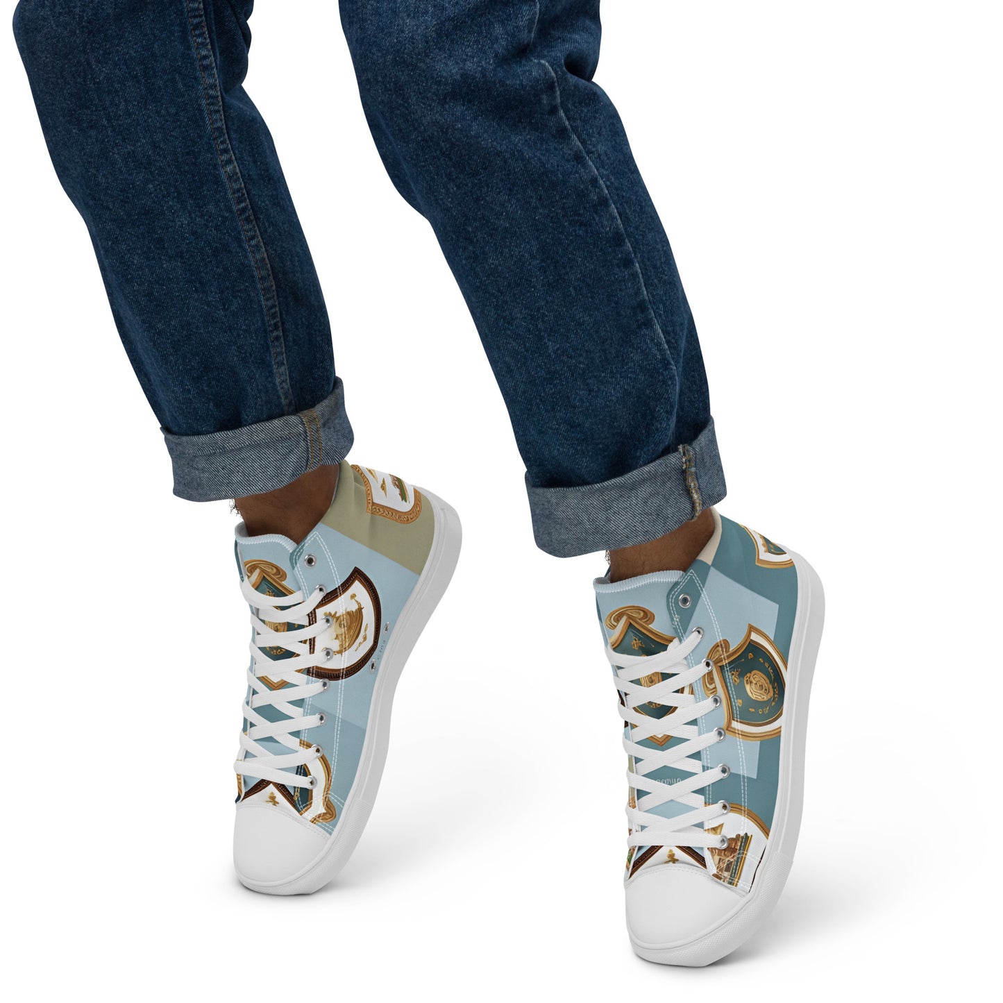 Men’s high top canvas shoes