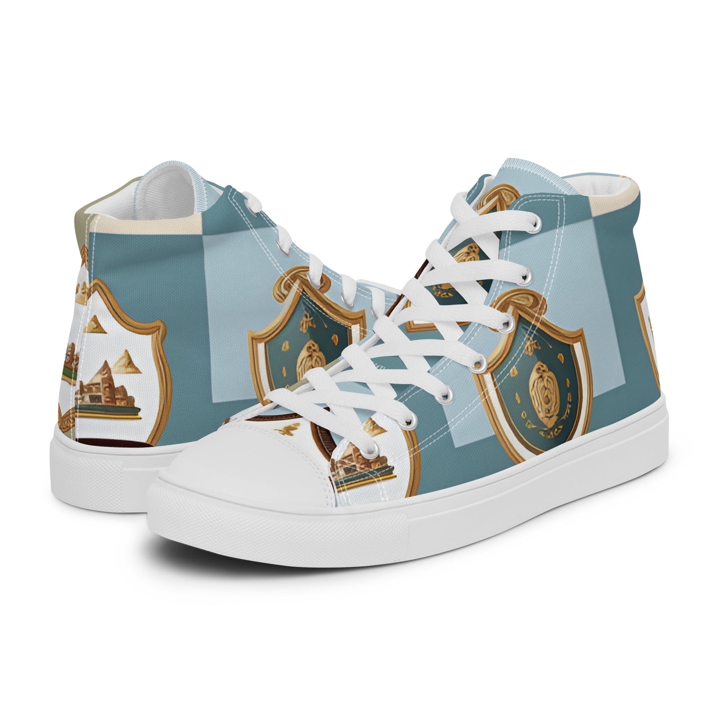 Men’s high top canvas shoes