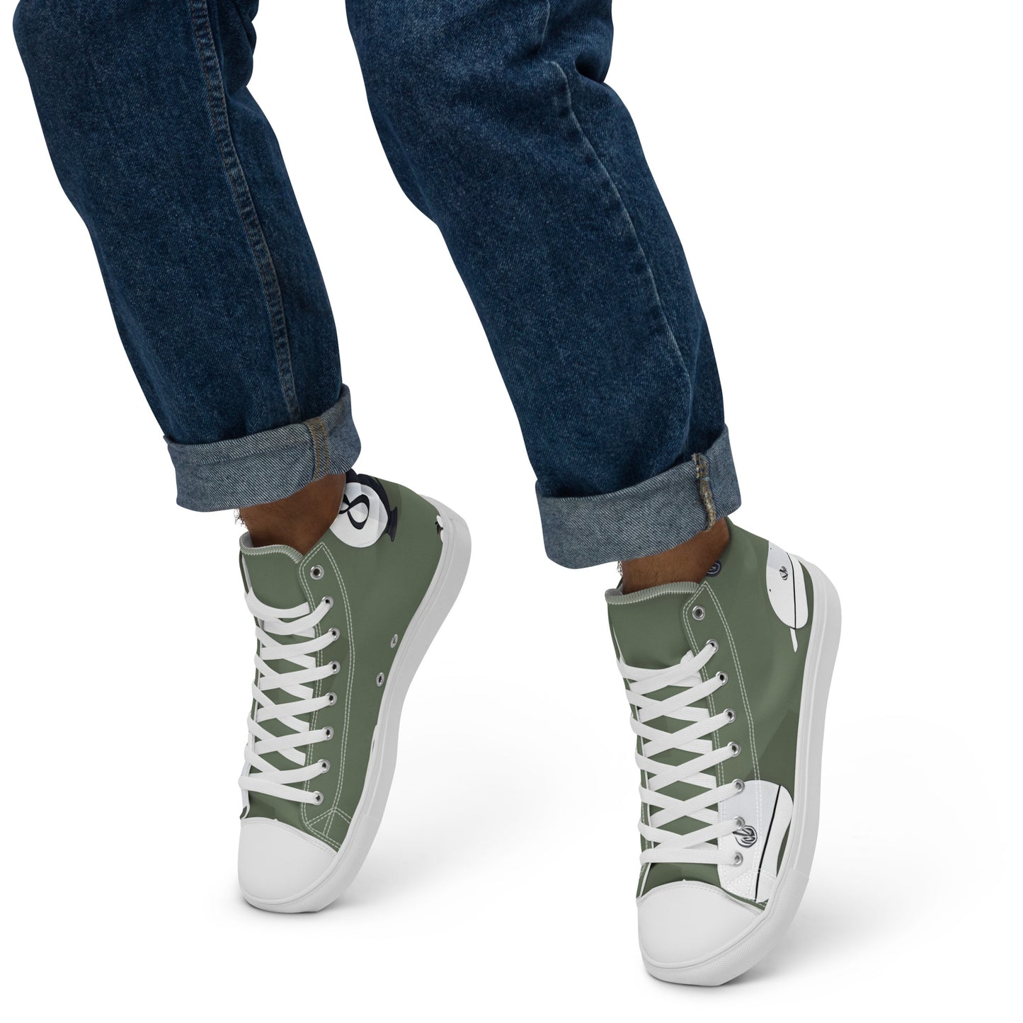 Men’s high top canvas shoes