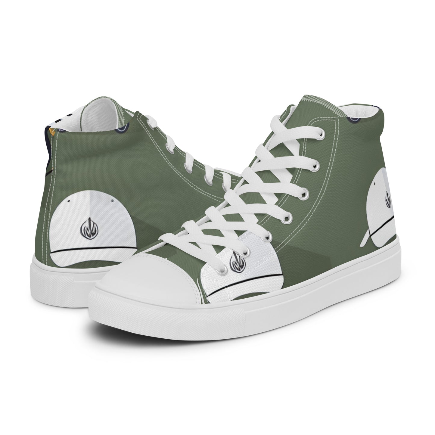 Men’s high top canvas shoes