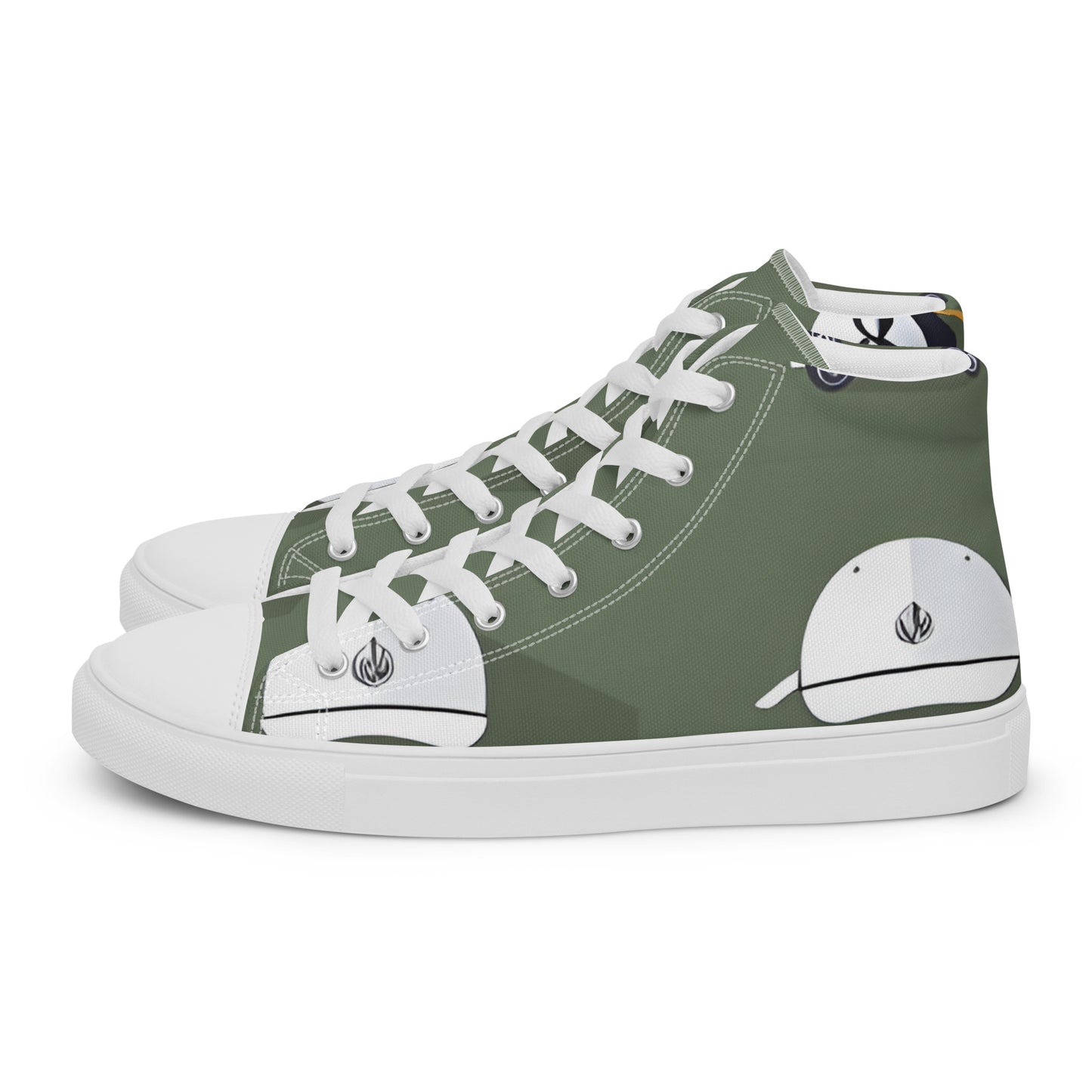 Men’s high top canvas shoes