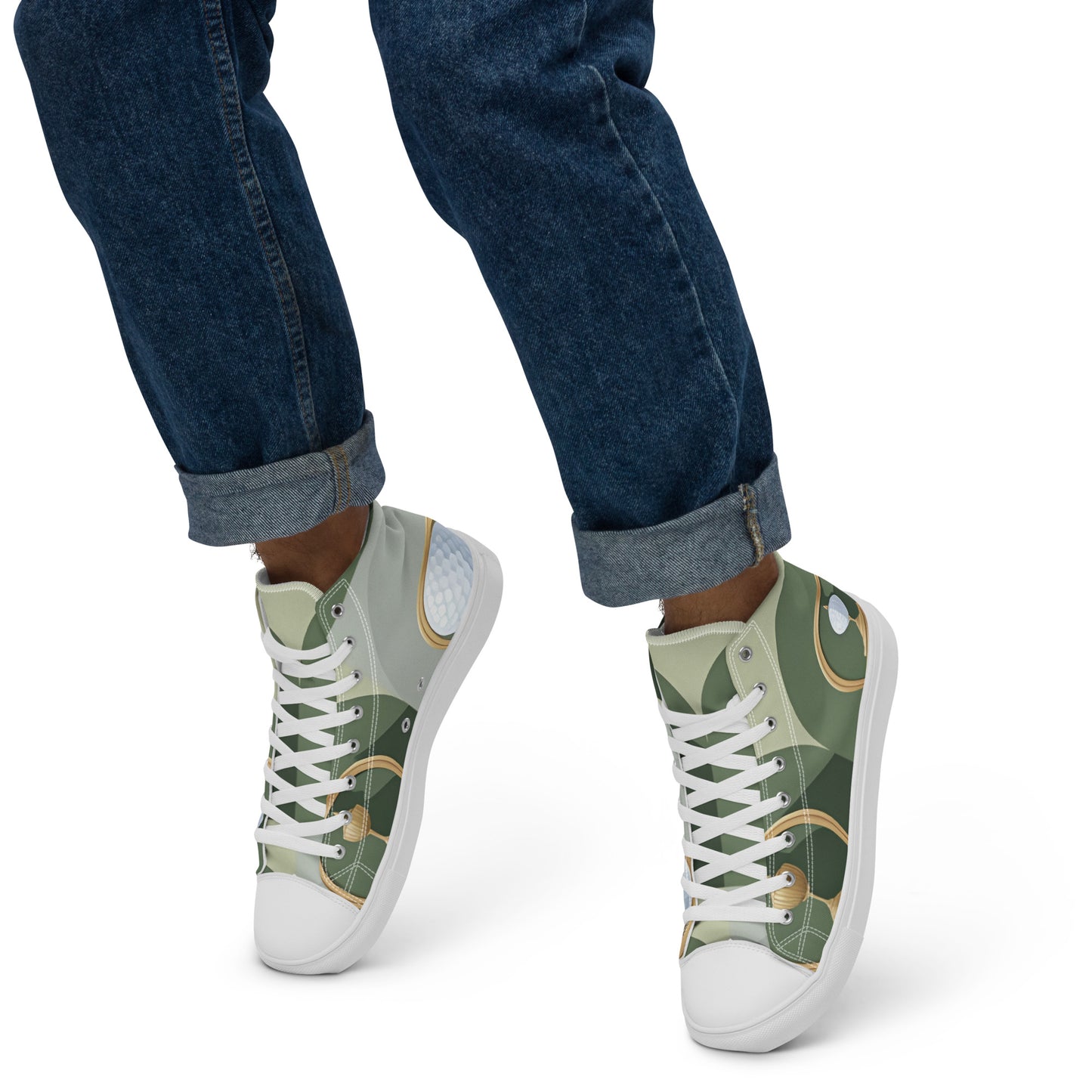 Men’s high top canvas shoes