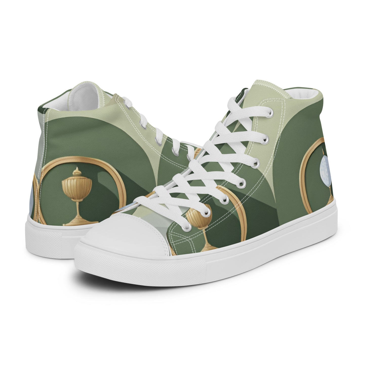 Men’s high top canvas shoes
