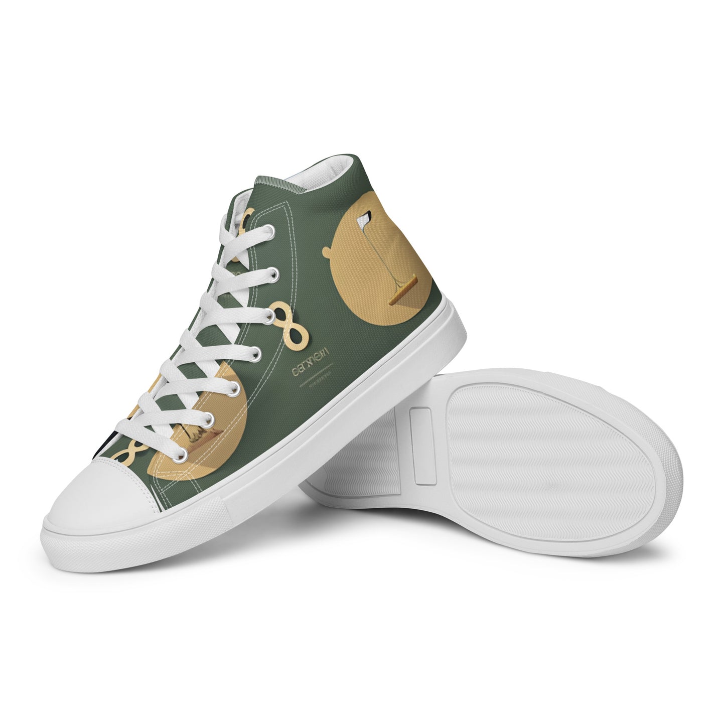Men’s high top canvas shoes