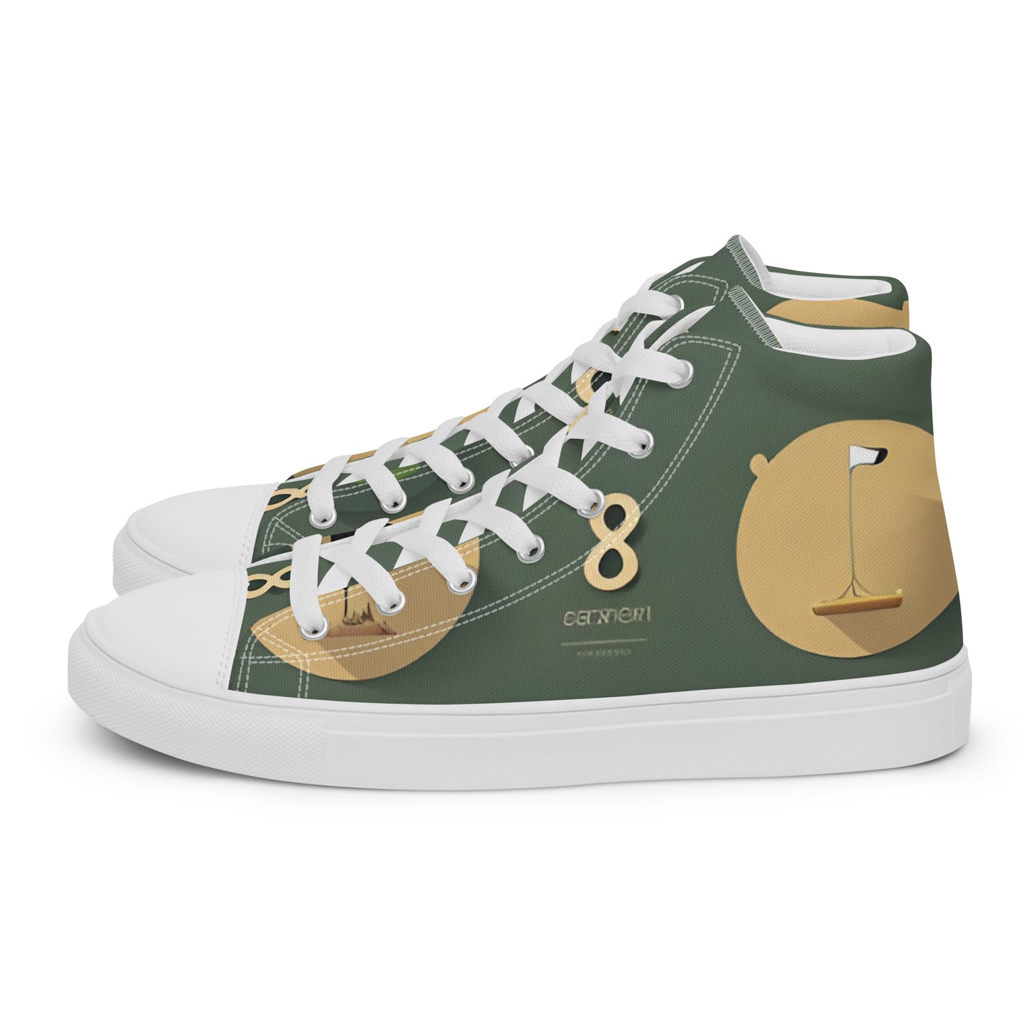 Men’s high top canvas shoes