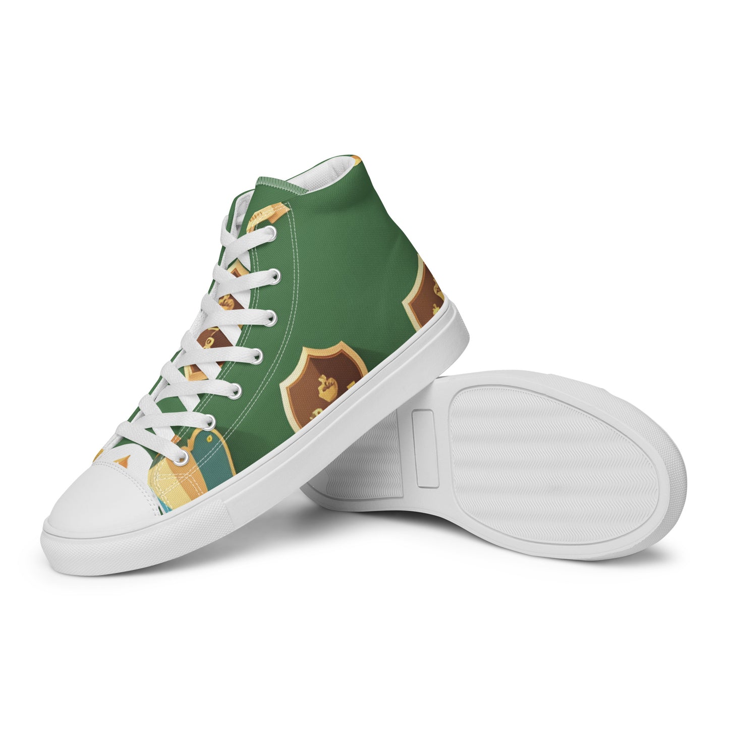 Men’s high top canvas shoes