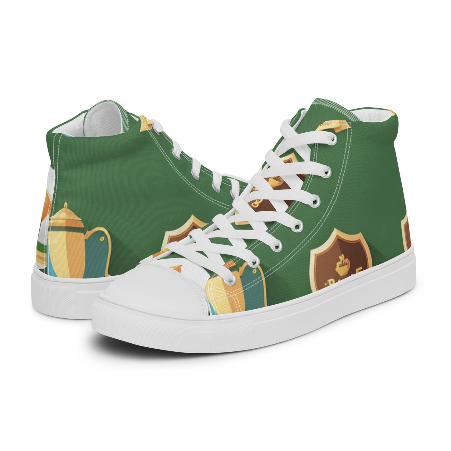 Men’s high top canvas shoes