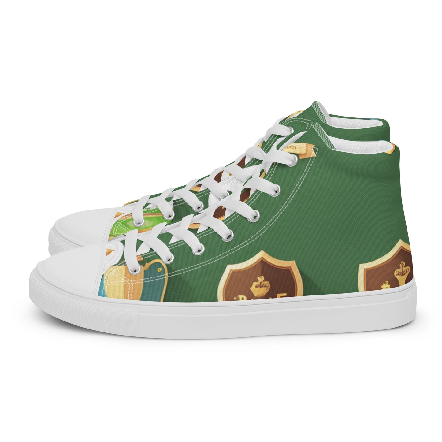 Men’s high top canvas shoes