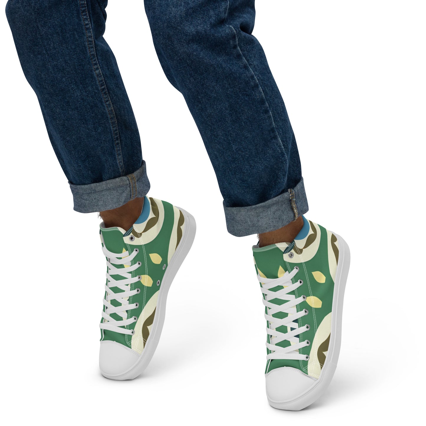 Men’s high top canvas shoes