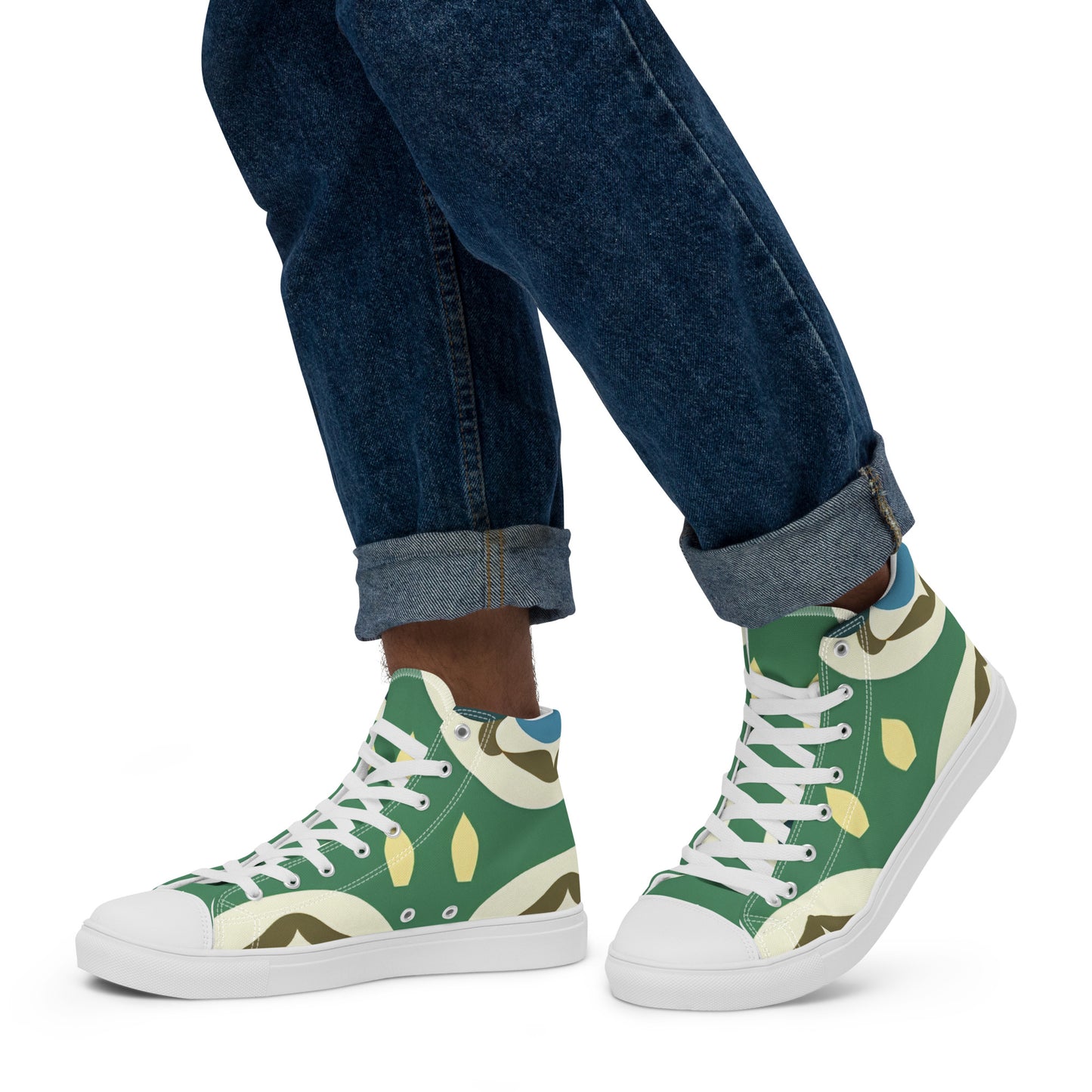 Men’s high top canvas shoes