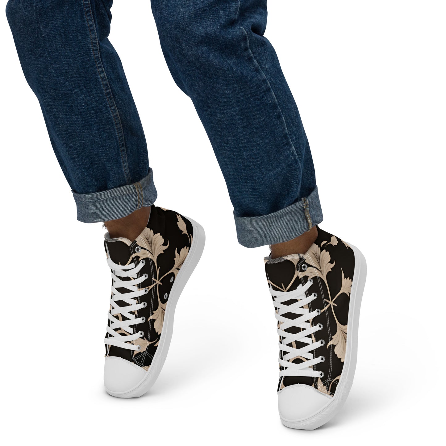 Men’s high top canvas shoes