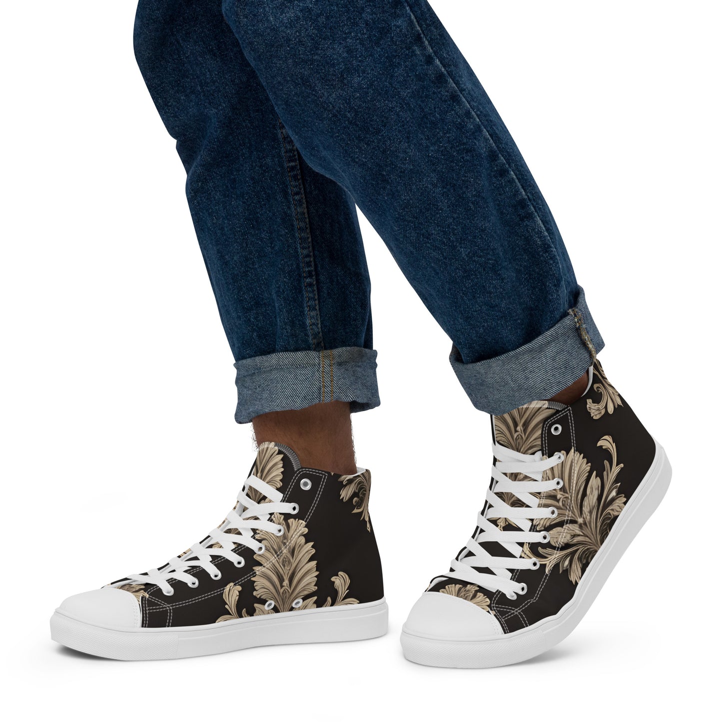 Men’s high top canvas shoes