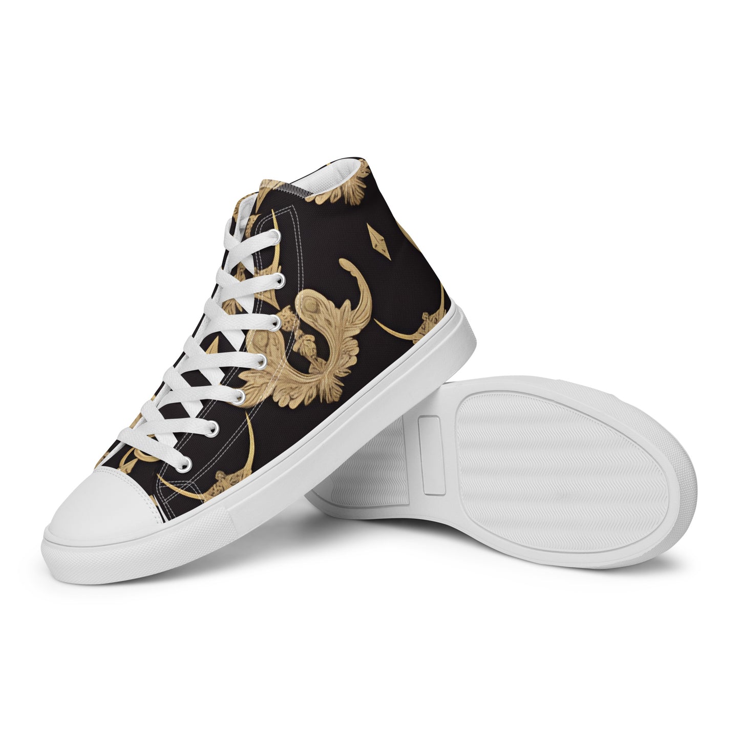 Men’s high top canvas shoes