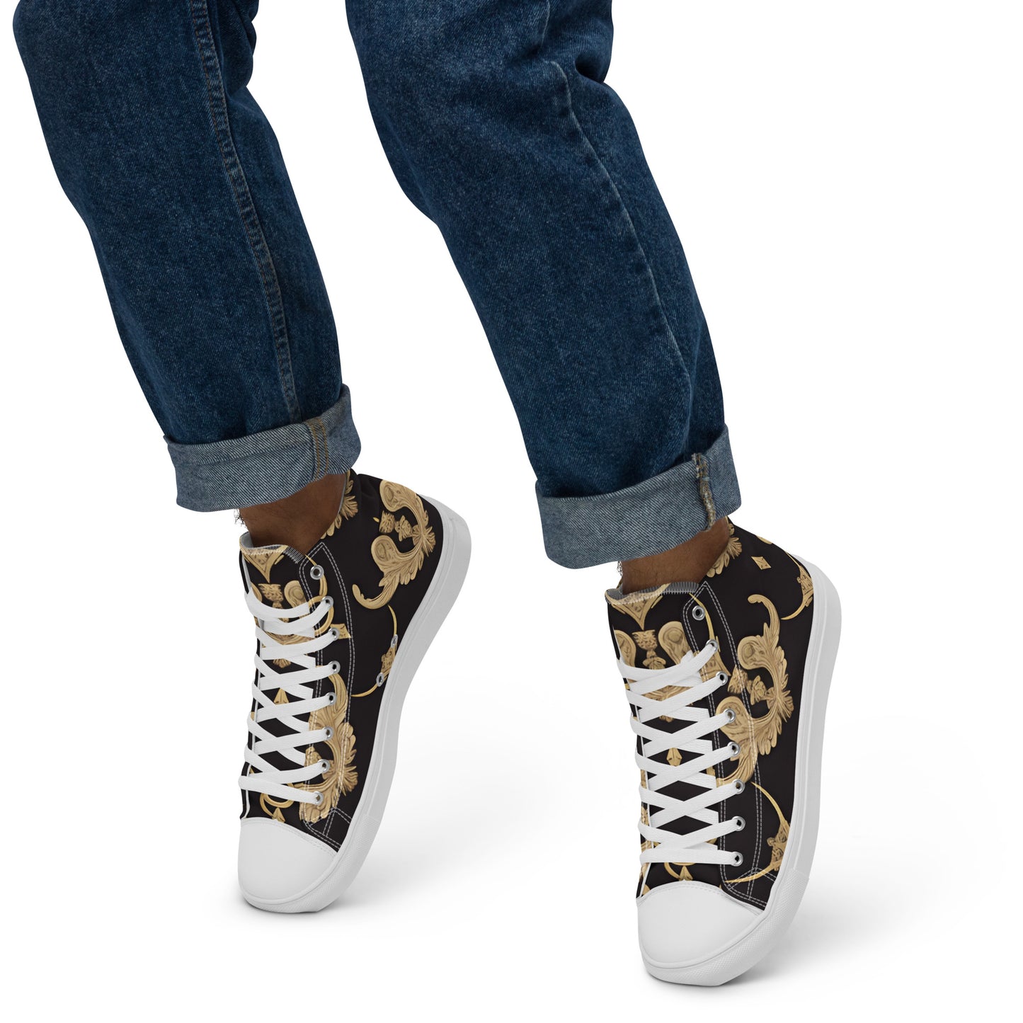 Men’s high top canvas shoes